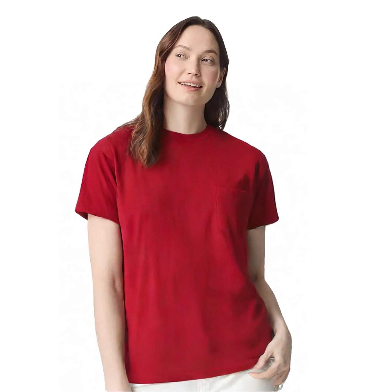 Gildan DryBlend Pocket T-Shirt for Custom Printing, Workwear & Everyday Wear Crewneck Tee